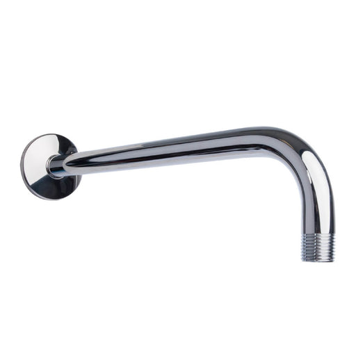 12 in. L-Shaped Shower Head Extension Arm (Chrome Finish) - Sweatfully