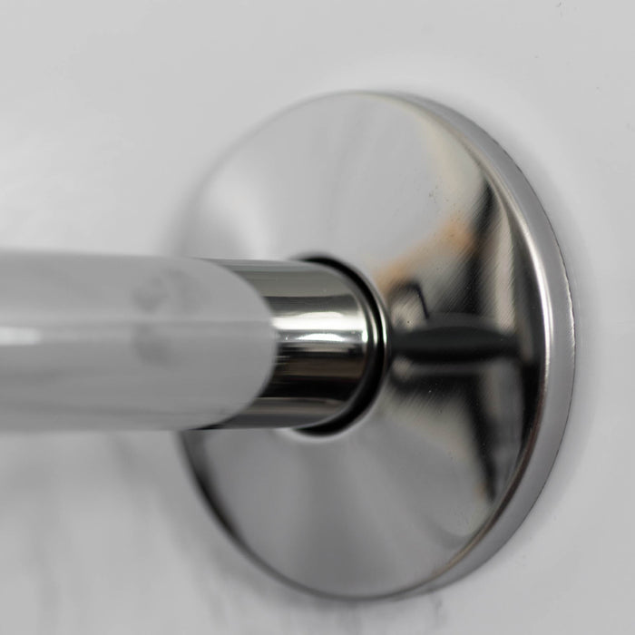 12 in. L-Shaped Shower Head Extension Arm (Chrome Finish) - Sweatfully