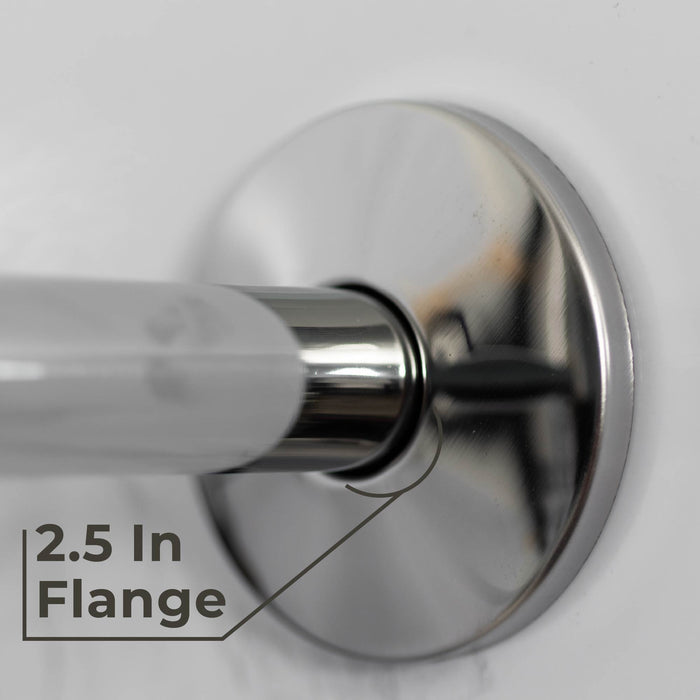 12 in. L-Shaped Shower Head Extension Arm (Chrome Finish) - Sweatfully