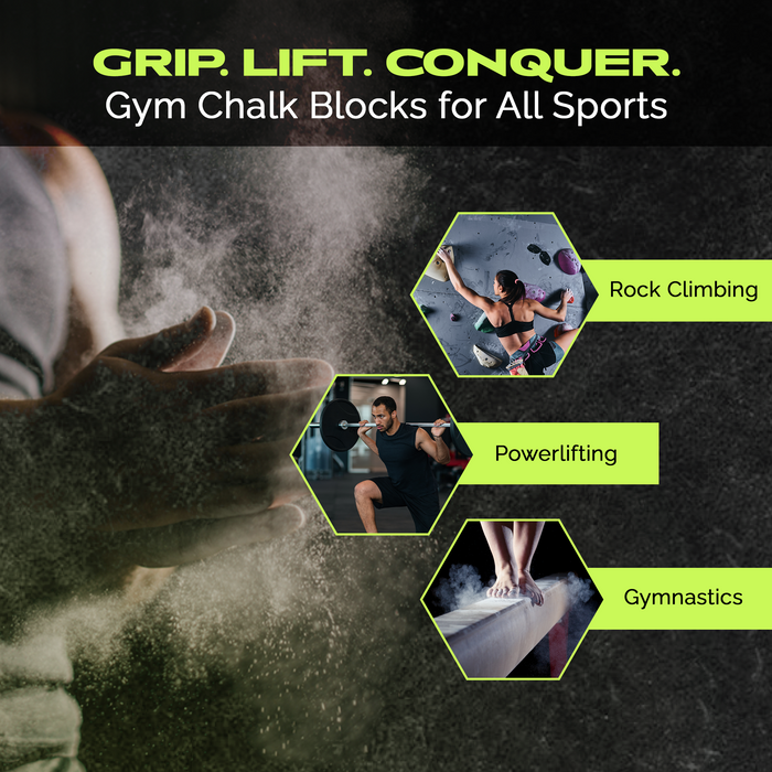 Premium Magnesium Block Chalk – Lab‑tested. Rugged. Ready for real workouts. - Sweatfully