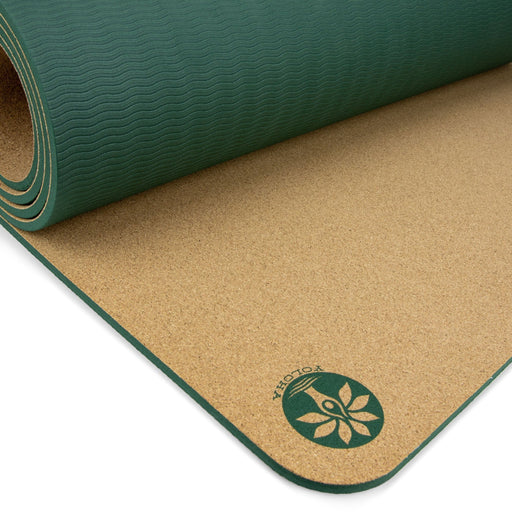 Swirly Flow Aura Cork Yoga Mat - Sweatfully