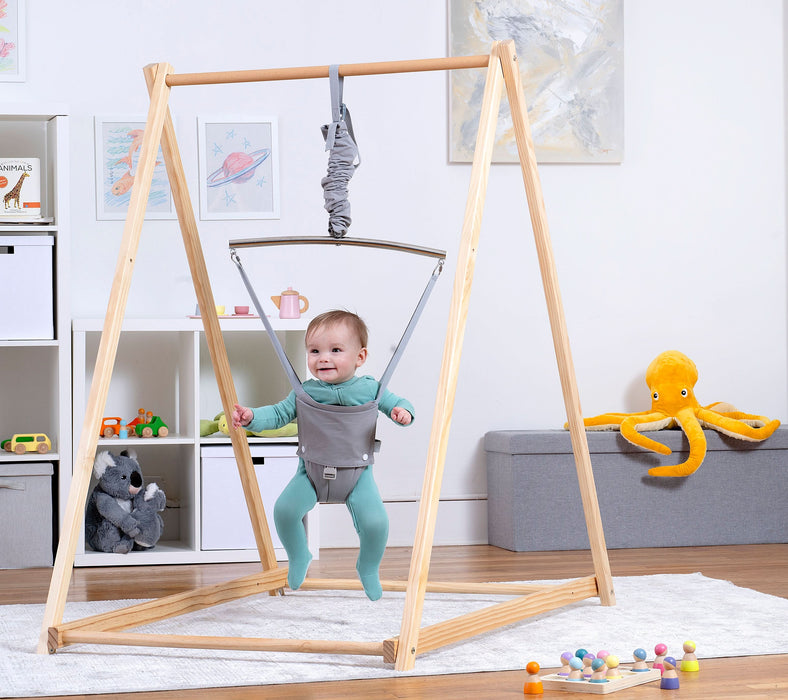 Tulip Foldable Baby Bouncer with Safety Harness | Lightweight & Portable Infant Seat - Sweatfully