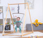 Tulip Foldable Baby Bouncer with Safety Harness | Lightweight & Portable Infant Seat - Sweatfully