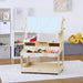 Cypress Wooden Market Stand – Pretend Play Shop for Kids with Storage - Sweatfully