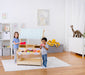 Cypress Wooden Market Stand – Pretend Play Shop for Kids with Storage - Sweatfully