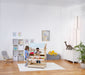Cypress Wooden Market Stand – Pretend Play Shop for Kids with Storage - Sweatfully