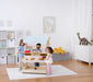 Cypress Wooden Market Stand – Pretend Play Shop for Kids with Storage - Sweatfully