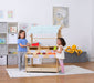 Cypress Wooden Market Stand – Pretend Play Shop for Kids with Storage - Sweatfully