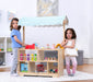 Holly Wooden Market Stand – Kids’ Pretend Play Shop & Display Shelf - Sweatfully