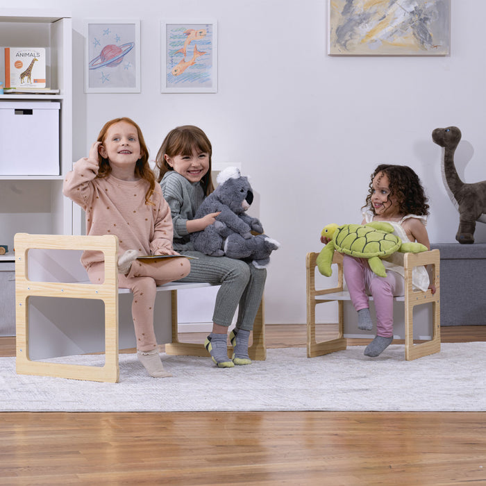 Hanover Weaning Table & Chair Set for Toddlers | Montessori-Style Wood Furniture - Sweatfully