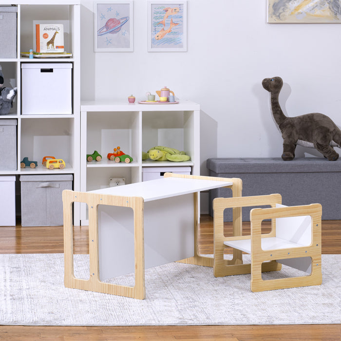 Hanover Weaning Table & Chair Set for Toddlers | Montessori-Style Wood Furniture - Sweatfully