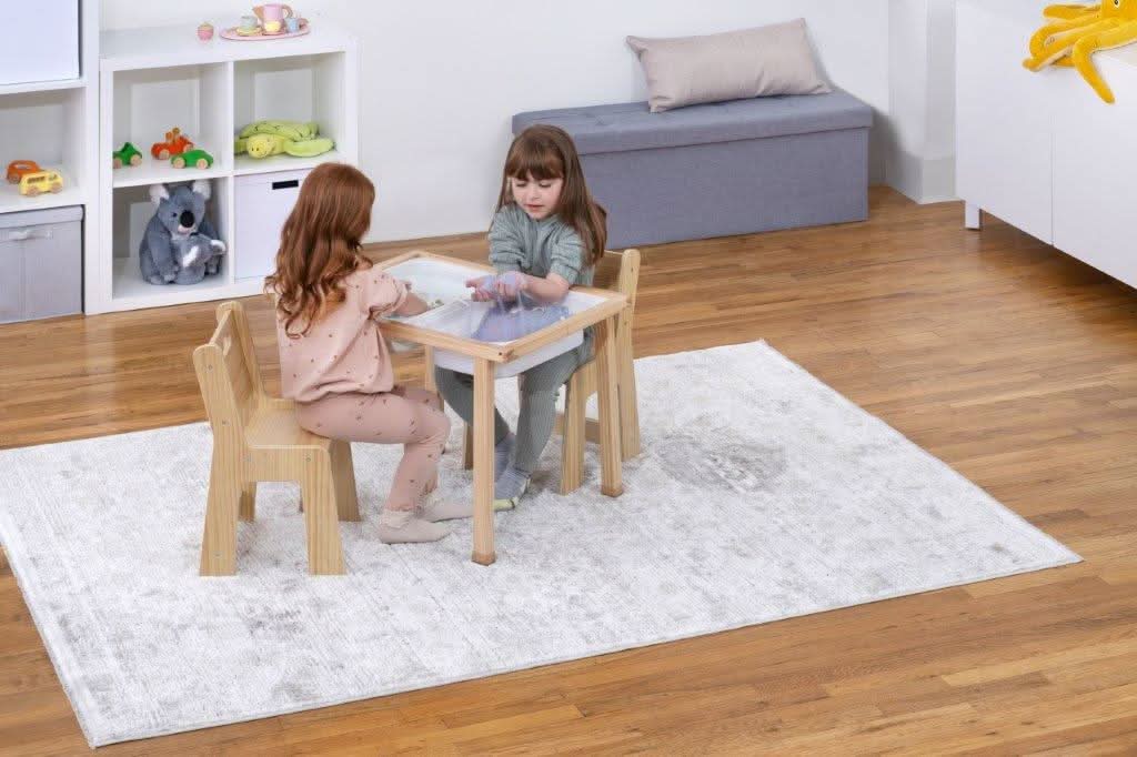 Cordia Wooden Kids Activity Table & Chair Set – Montessori-Inspired Desk for Play & Learning - Sweatfully