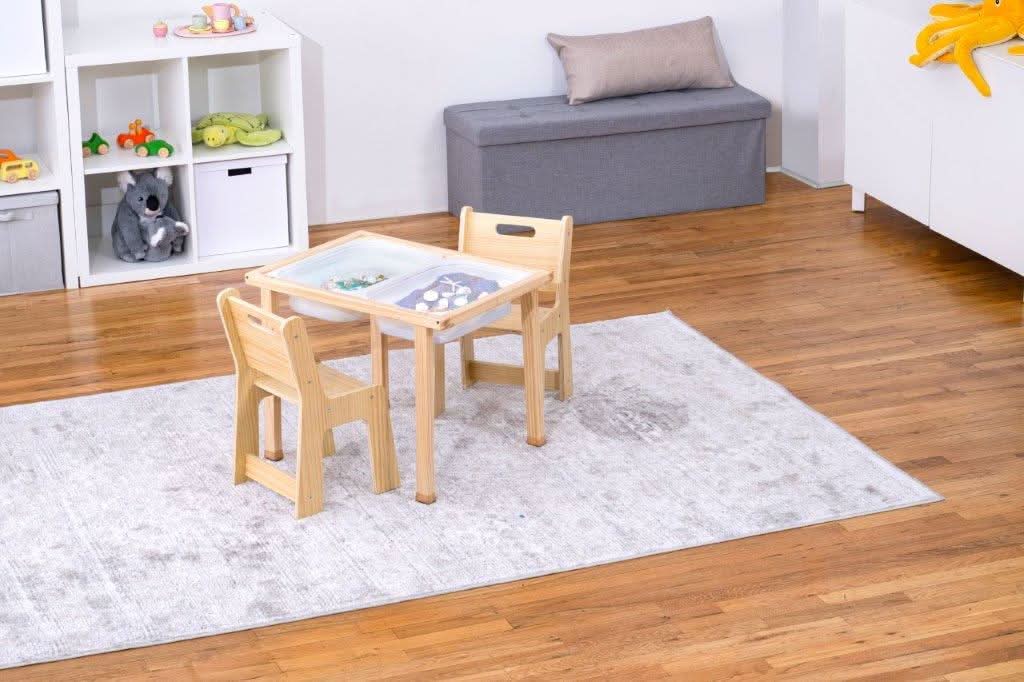 Cordia Wooden Kids Activity Table & Chair Set – Montessori-Inspired Desk for Play & Learning - Sweatfully
