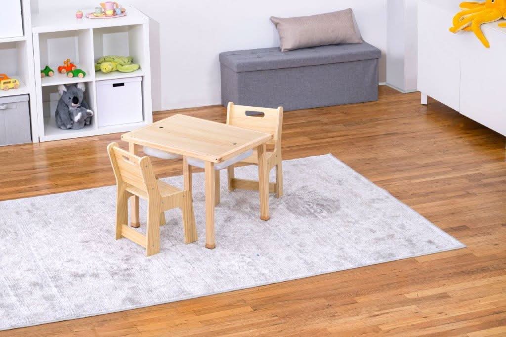 Cordia Wooden Kids Activity Table & Chair Set – Montessori-Inspired Desk for Play & Learning - Sweatfully
