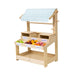 Cypress Wooden Market Stand – Pretend Play Shop for Kids with Storage - Sweatfully