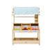 Cypress Wooden Market Stand – Pretend Play Shop for Kids with Storage - Sweatfully
