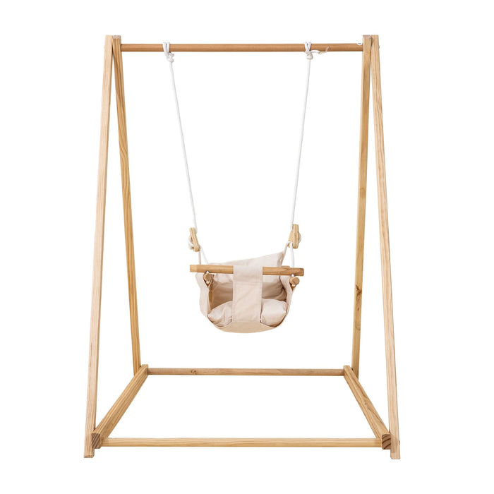 Spruce - Baby and Toddler Foldable Wooden Swing Set - Sweatfully