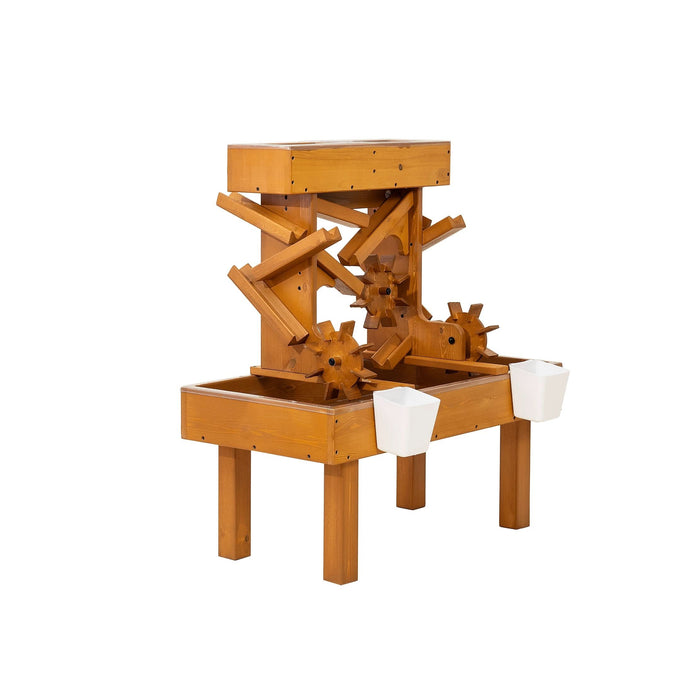Outdoor Wooden Water Table for Toddlers | Kids’ Sensory Play Station - Sweatfully