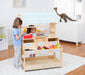 Cypress Wooden Market Stand – Pretend Play Shop for Kids with Storage - Sweatfully