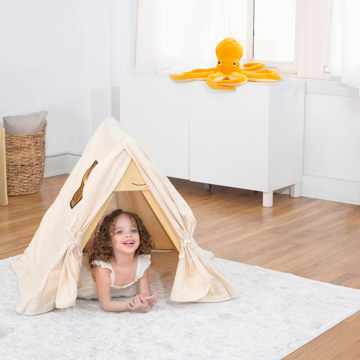Cozy Cotton Tent Cover for Olive & Hazel Pikler Triangle – Kids Indoor Fort & Play Tent - Sweatfully