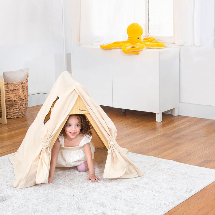 Cozy Cotton Tent Cover for Olive & Hazel Pikler Triangle – Kids Indoor Fort & Play Tent - Sweatfully