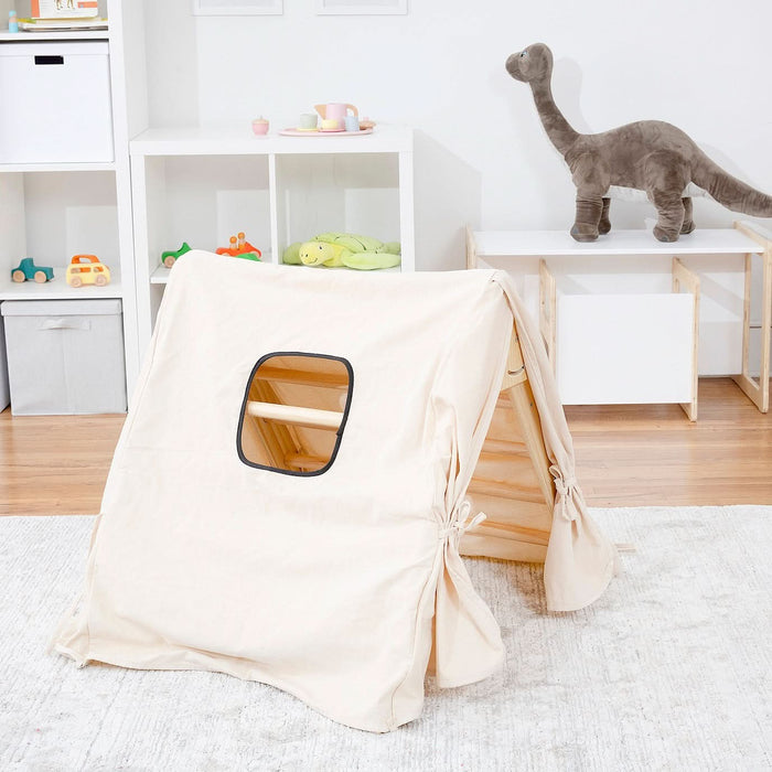 Cozy Cotton Tent Cover for Olive & Hazel Pikler Triangle – Kids Indoor Fort & Play Tent - Sweatfully