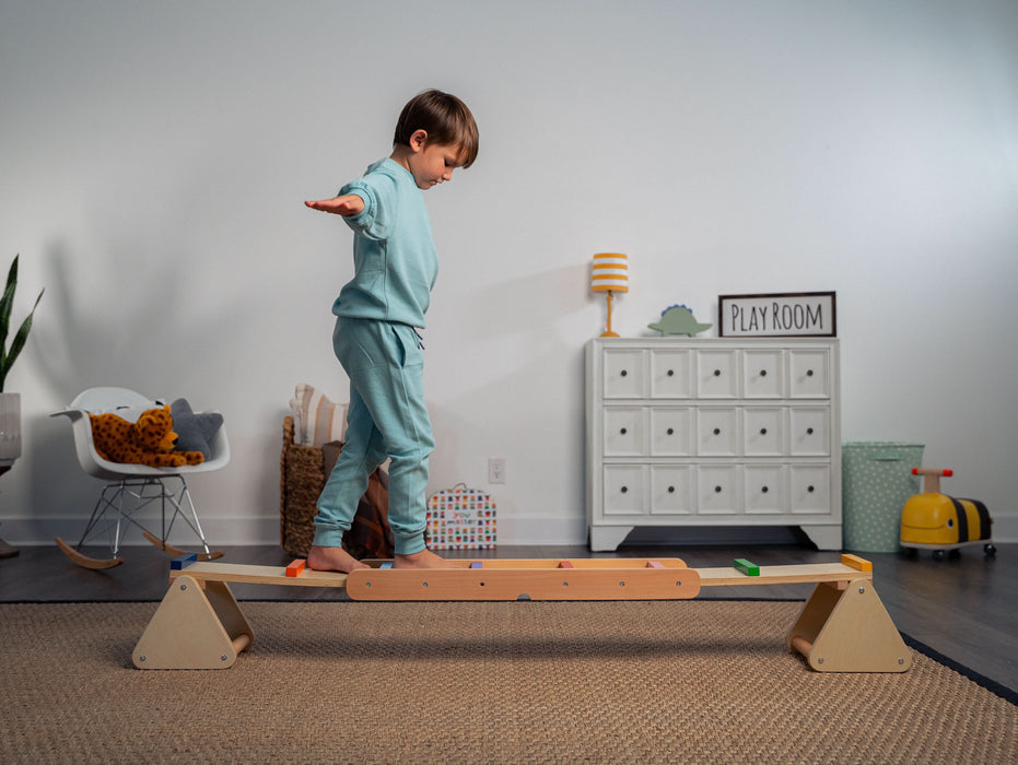 Willow- Rainbow Seesaw and Balance Beam - Sweatfully