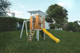 Forest - Modern Backyard Outdoor Swing Set 2 Swings And Trapeze Bar - Sweatfully