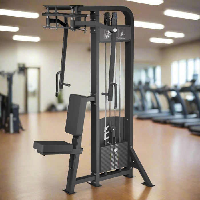 SFE Selectorized Pec Fly/Rear Delt Machine with 250lb weight stacks (New) - Sweatfully