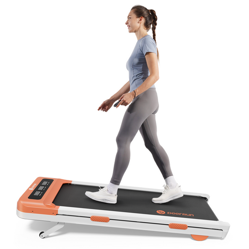 DeerRun Z10 12% Auto Incline Smart Walking Pad Treadmill with remote control-Orange - Sweatfully