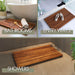 Denver Oiled Double Framed Teak Shower and Bath Mat 39" x 19" - Sweatfully