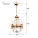 Chappell 8-Light Rustic Gold Candle Style Empire Chandelier - Sweatfully