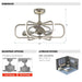 30" Theron Modern DC Motor Downrod Mount Reversible Ceiling Fan with LED Lighting and Remote Control - Sweatfully
