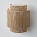 1-Light Farmhouse Rattan Wall Sconce Lighting - Sweatfully