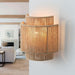 1-Light Farmhouse Rattan Wall Sconce Lighting - Sweatfully
