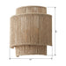 1-Light Farmhouse Rattan Wall Sconce Lighting - Sweatfully