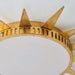 25 Inch Dana Vintage Golden Sunburst Flush Mount LED Light - Sweatfully