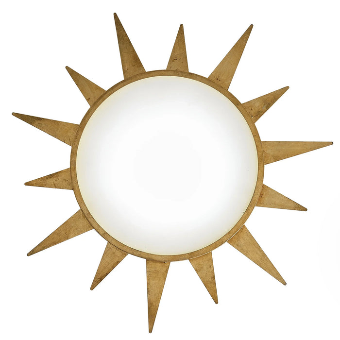 25 Inch Dana Vintage Golden Sunburst Flush Mount LED Light - Sweatfully
