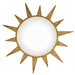 25 Inch Dana Vintage Golden Sunburst Flush Mount LED Light - Sweatfully