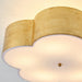 20 Inch Joyce 5-Light Vintage Golden Semi-Flush Mount Ceiling Light - Sweatfully