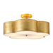 20 Inch Joyce 5-Light Vintage Golden Semi-Flush Mount Ceiling Light - Sweatfully