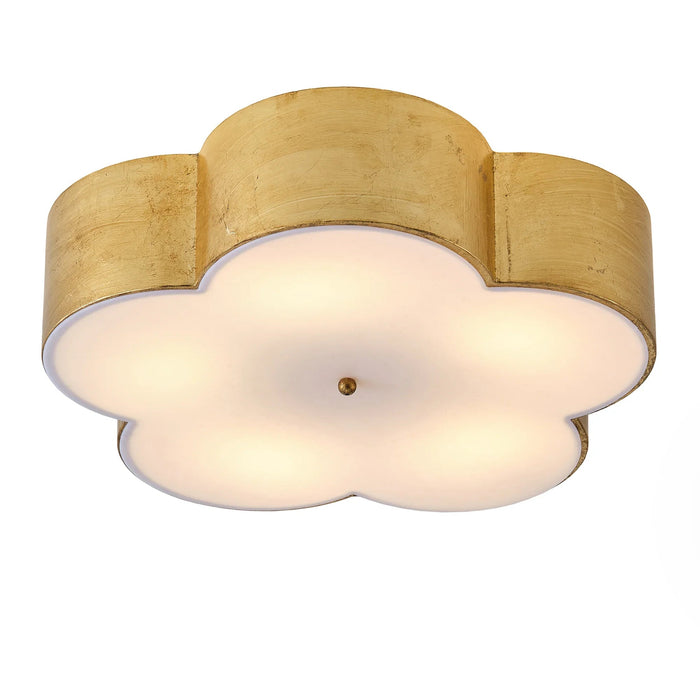 20 Inch Joyce 5-Light Vintage Golden Semi-Flush Mount Ceiling Light - Sweatfully