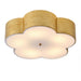20 Inch Joyce 5-Light Vintage Golden Semi-Flush Mount Ceiling Light - Sweatfully