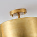 20 Inch Joyce 5-Light Vintage Golden Semi-Flush Mount Ceiling Light - Sweatfully