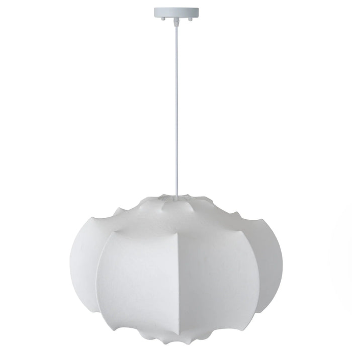 24 Inch Bevis 3-Light White Wabi-sabi Island Pendant Light - Sweatfully