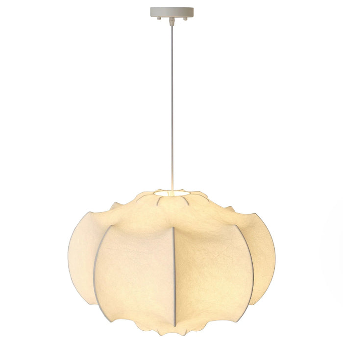 24 Inch Bevis 3-Light White Wabi-sabi Island Pendant Light - Sweatfully