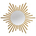18 Inch Iris 1-Light Golden Semi-Flush Mount Ceiling Light - Sweatfully