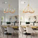8-Light Golden Modern Candle Chandelier - Sweatfully