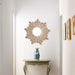 22 Inch White Modern Sunburst Flush Mount LED Lighting - Sweatfully