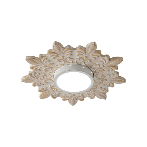 22 Inch White Modern Sunburst Flush Mount LED Lighting - Sweatfully